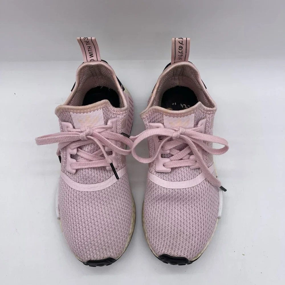 Adidas B37648 Boost NMD R1 Women's Size 7 Running Shoes 'Clear Pink' Sneakers